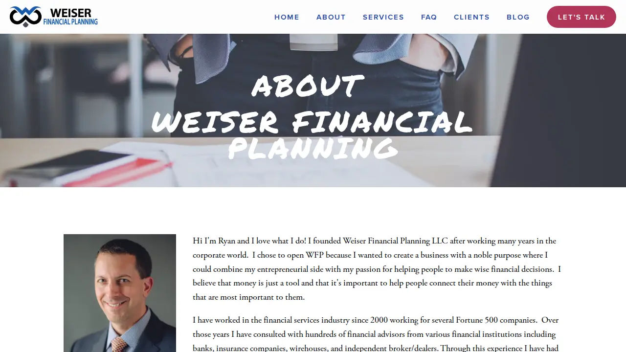 Weiser Financial Planning LLC page