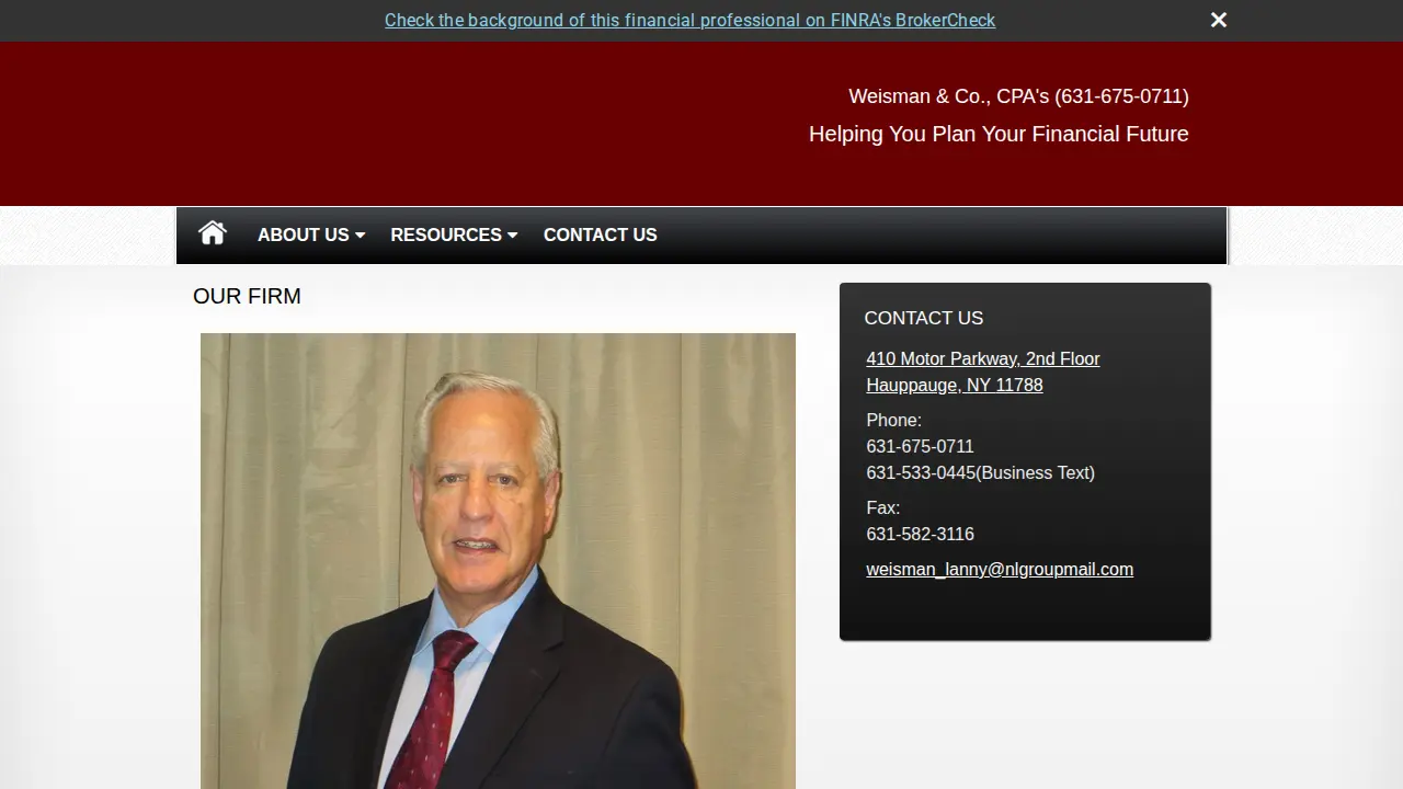 Weisman & Co., CPA's page
