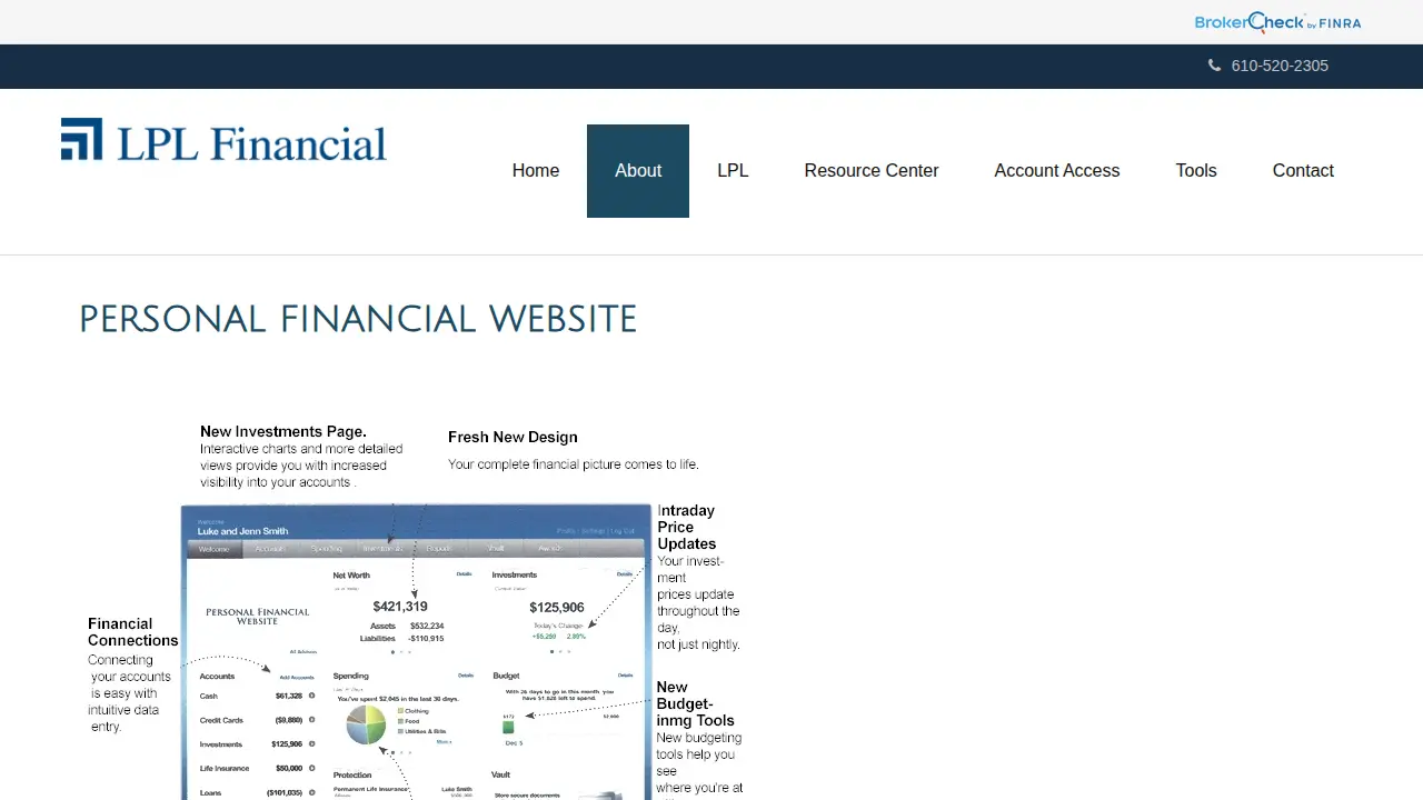 LPL Financial page