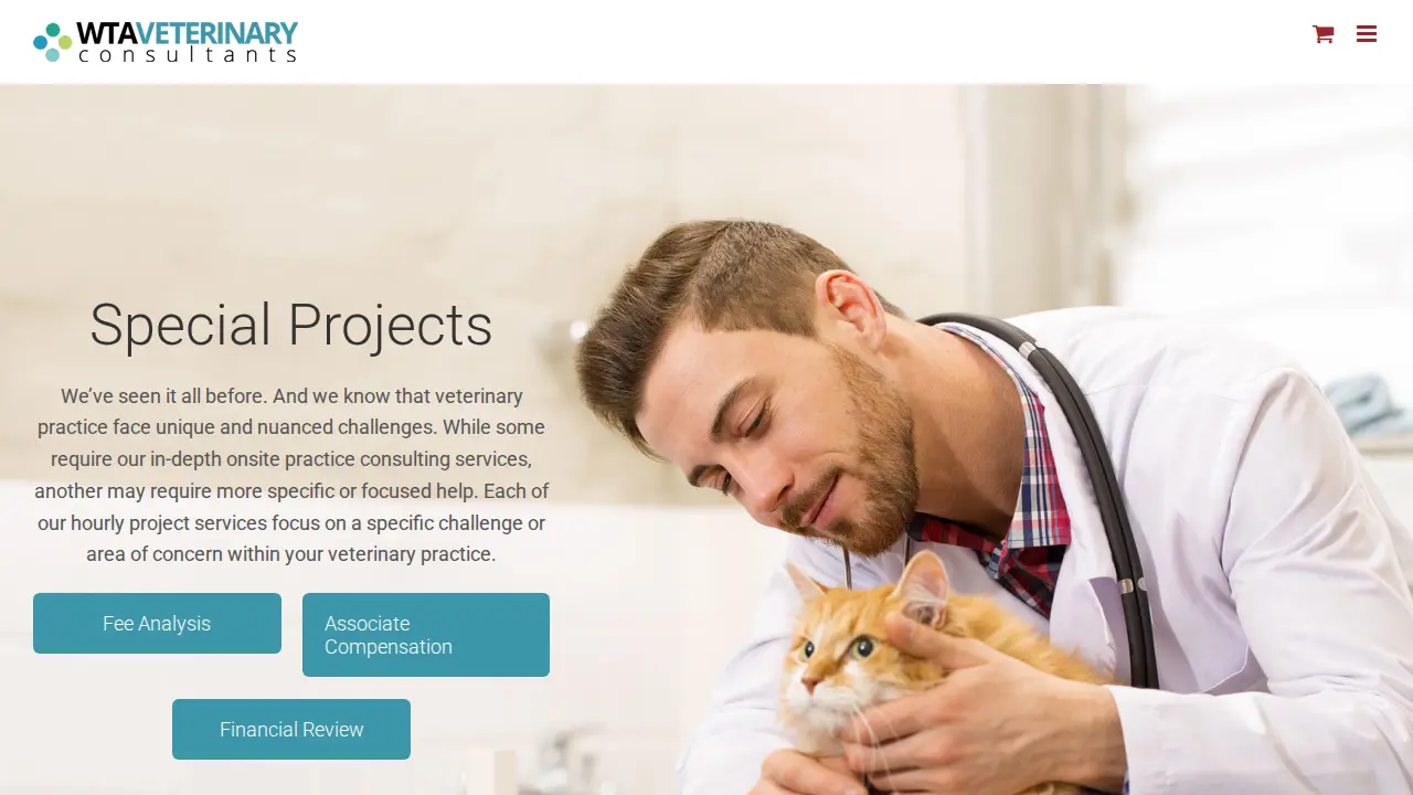 WTA Veterinary Consultants page