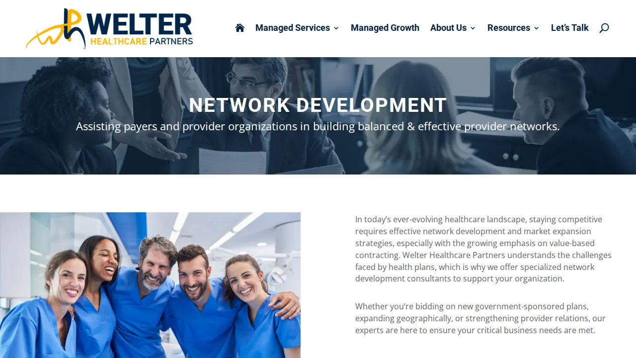 Welter Healthcare Partners page