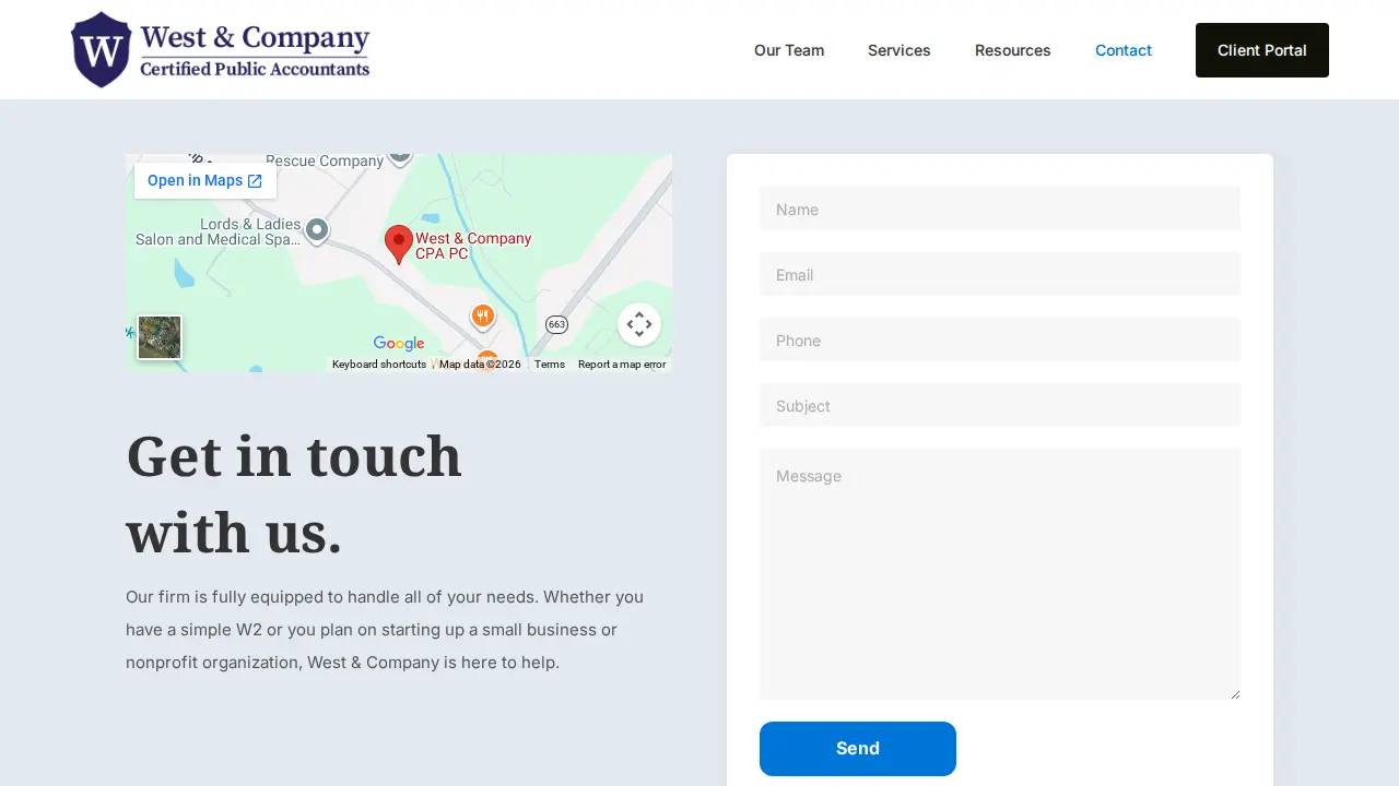 West & Company CPA PC page