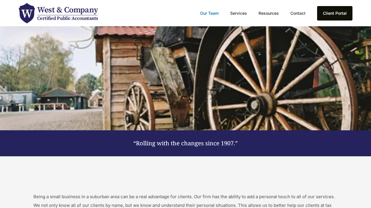 West & Company CPA PC page