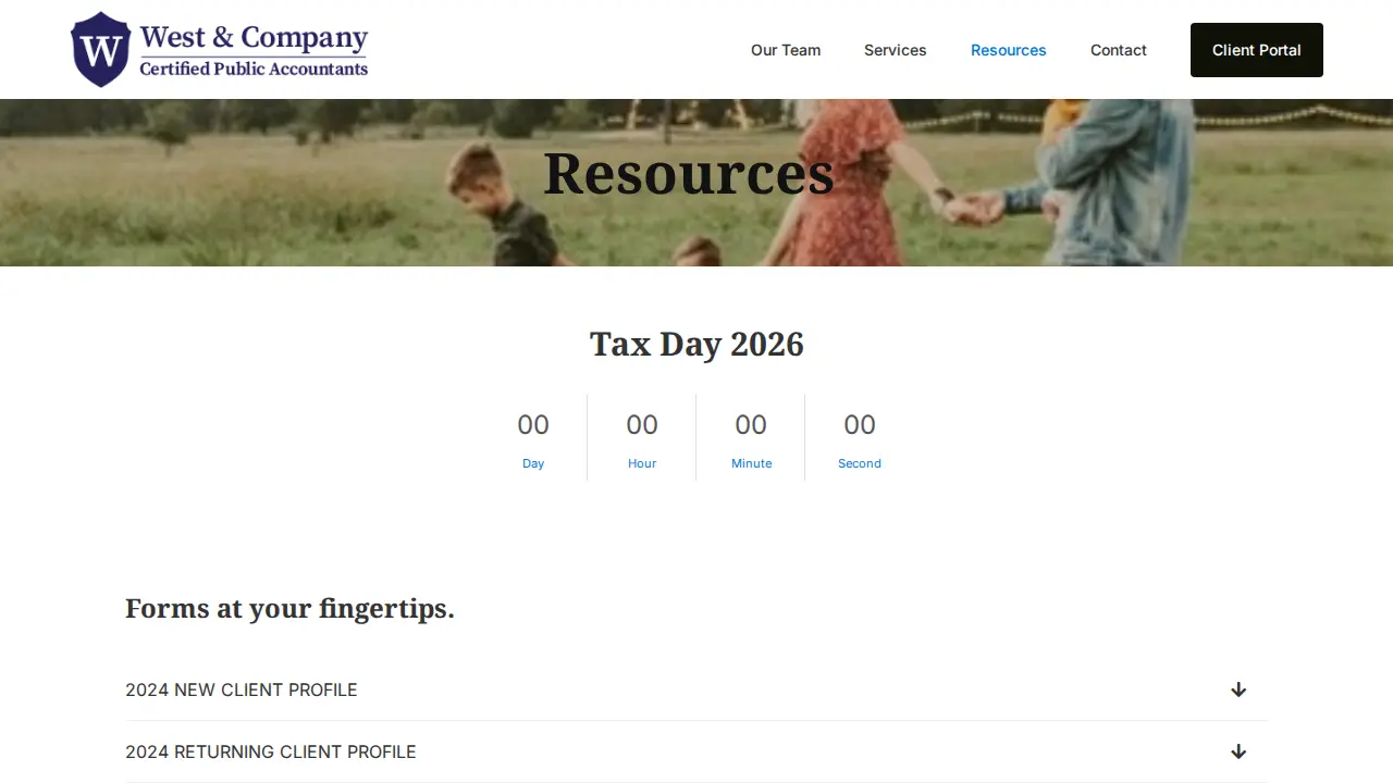 West & Company CPA PC page