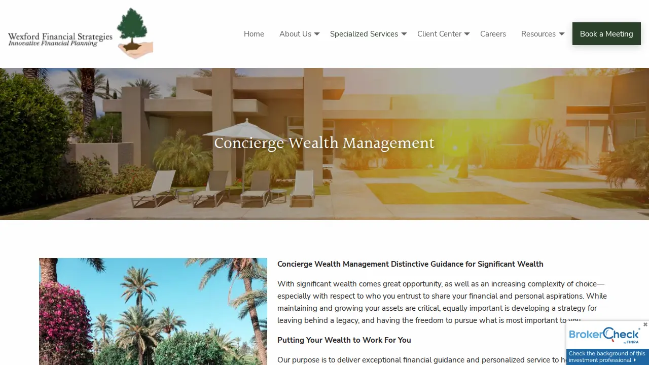 Wexford Financial Strategies page