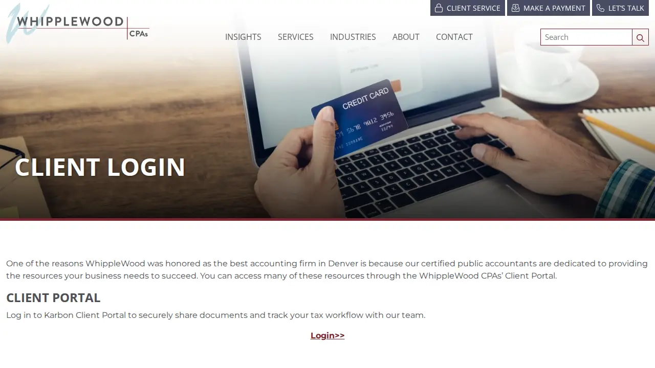 WhippleWood CPAs page