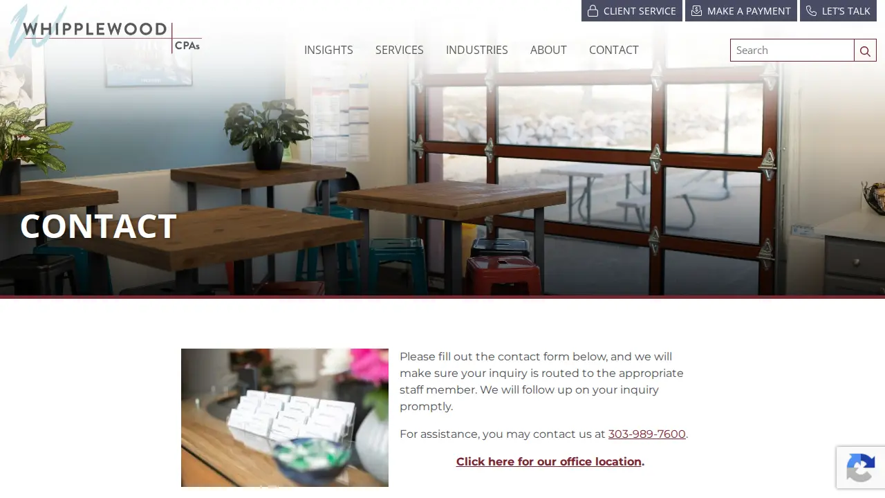 WhippleWood CPAs page