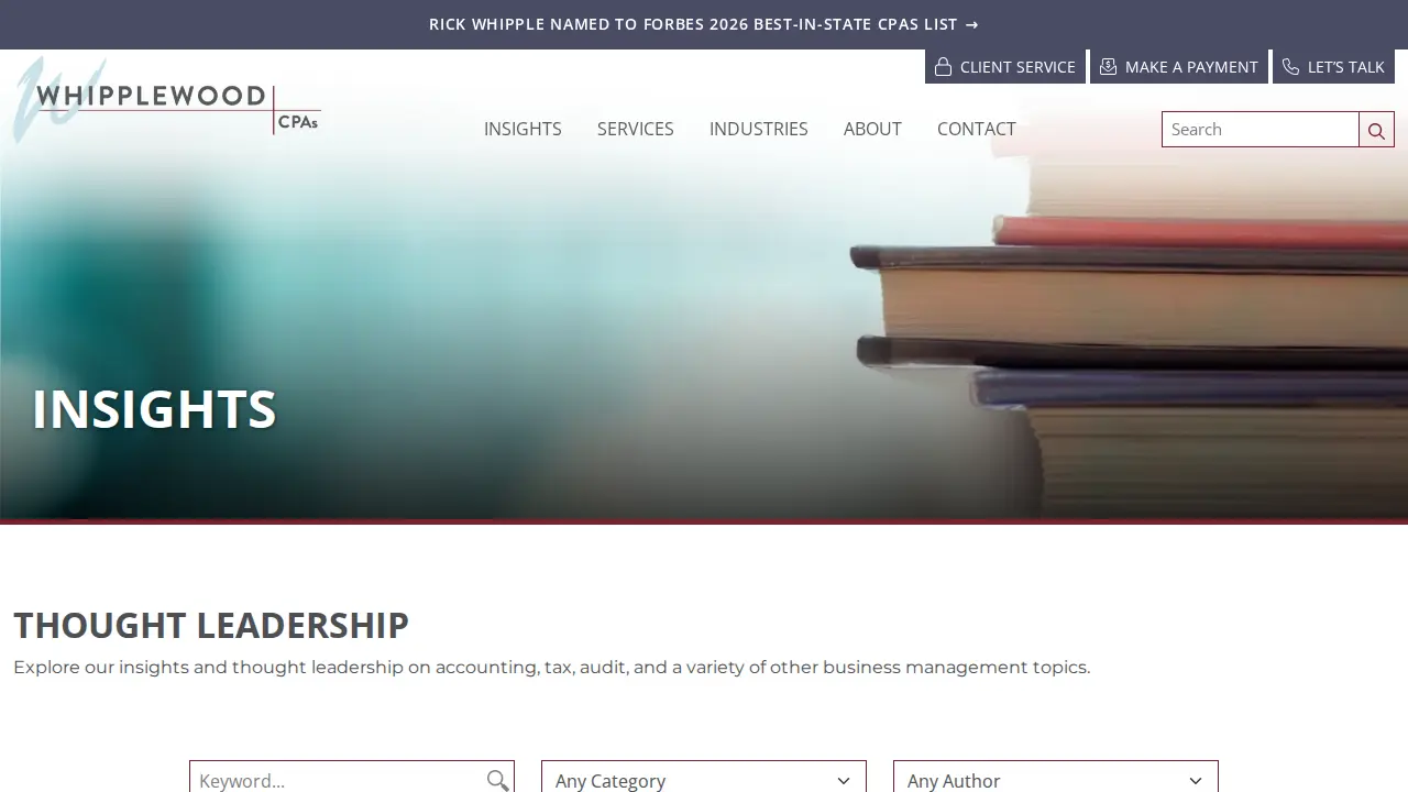 WhippleWood CPAs page