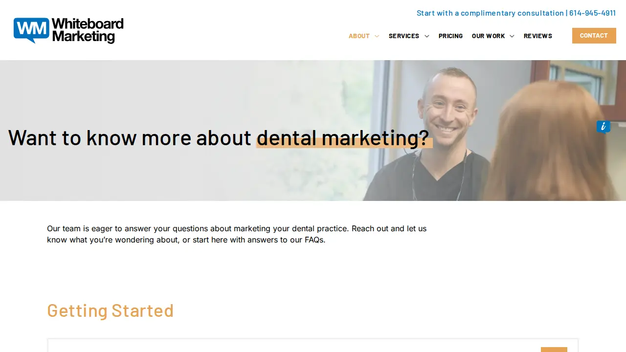 Whiteboard Marketing page