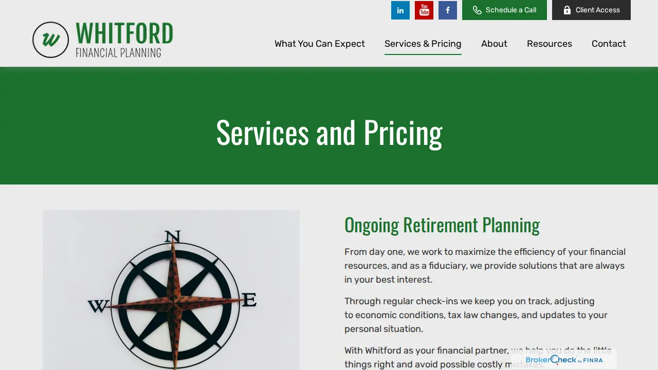 Whitford Financial Planning page