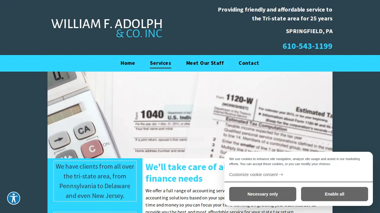 William F. Adolph & Co. Inc page