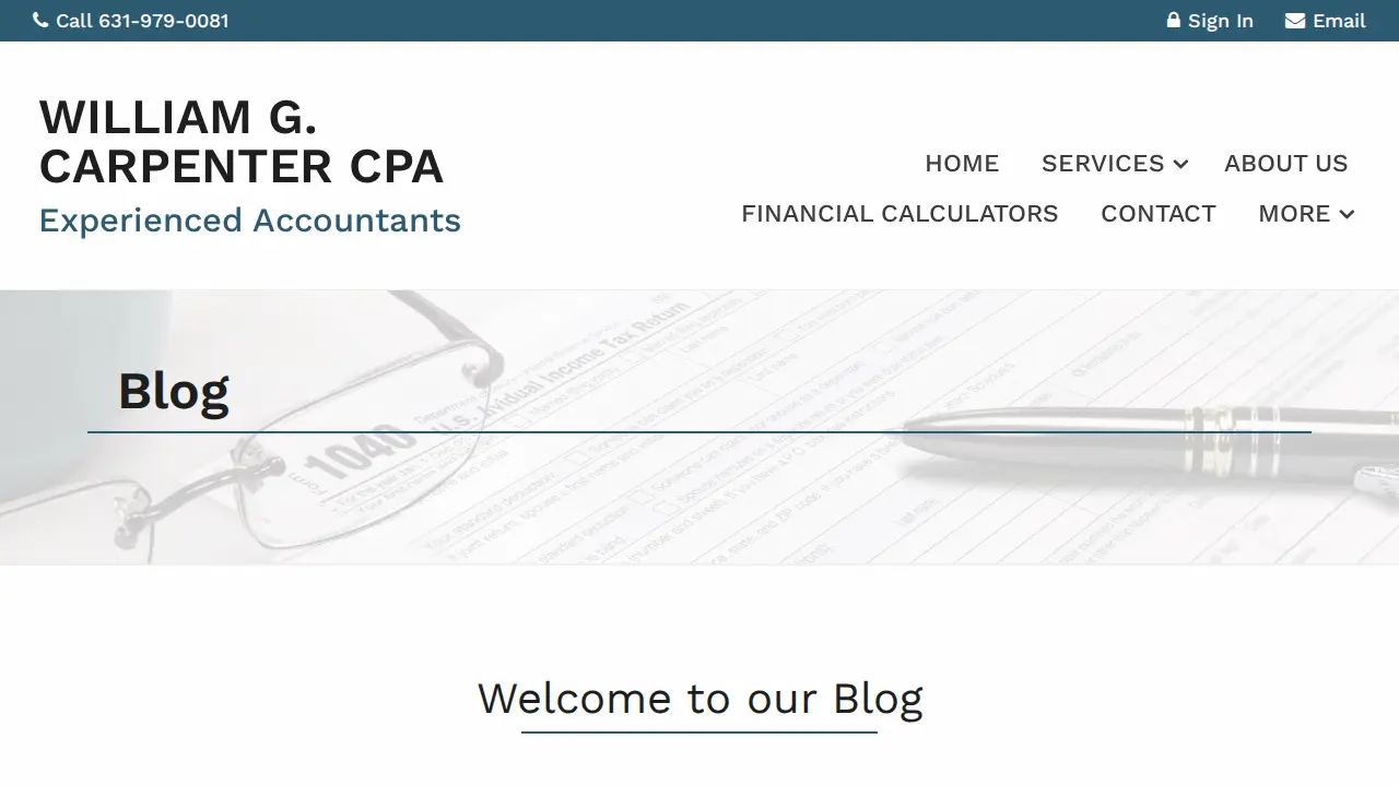William Carpenter CPA page