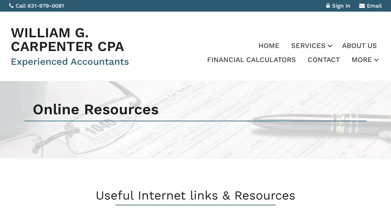 William Carpenter CPA page