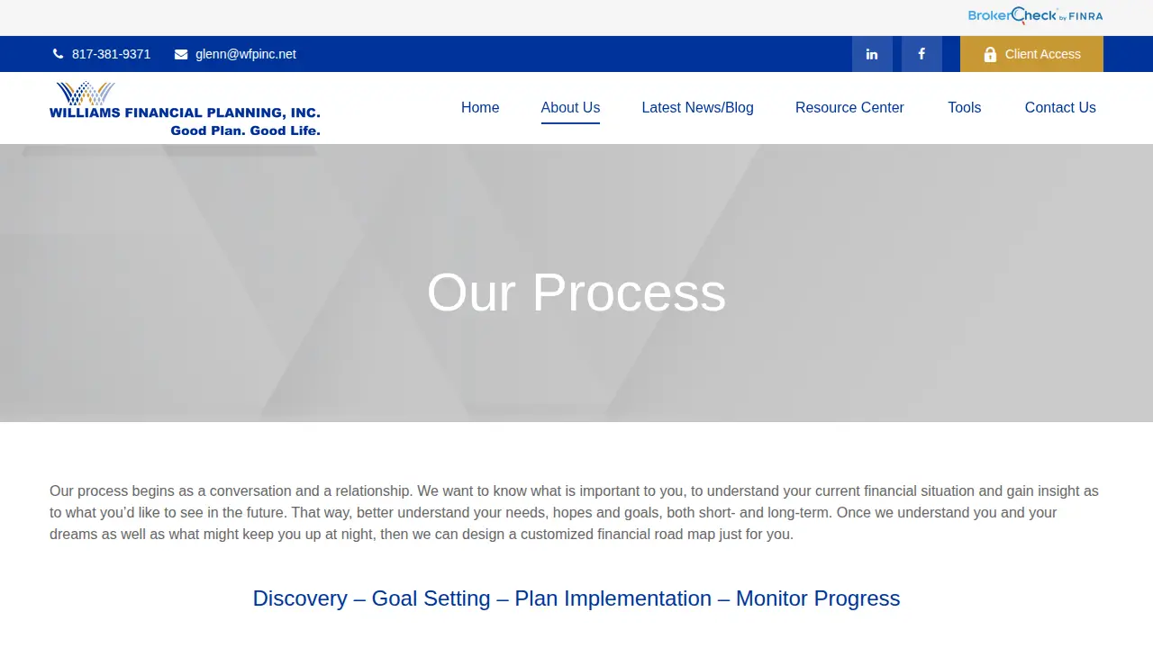 Williams Financial Planning, Inc. page