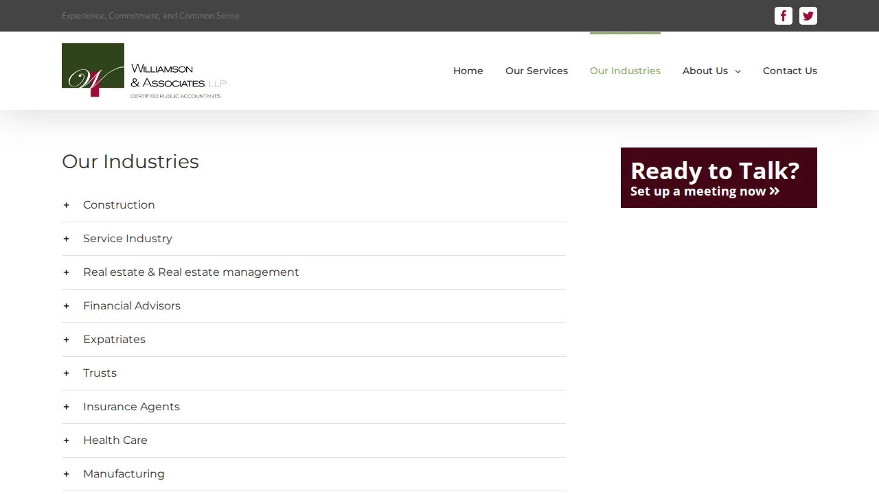 Williamson & Associates LLP page