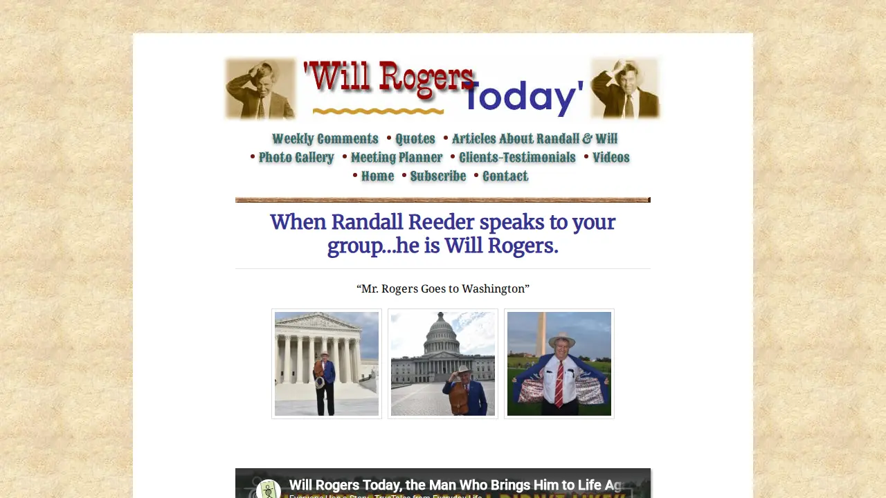 Will Rogers Today website
