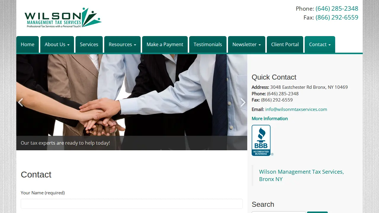 Wilson Management Tax Services, Bronx NY