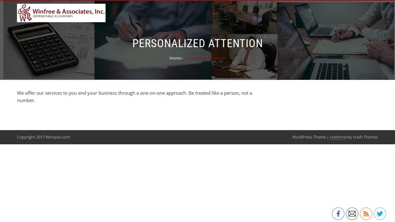 Winfree & Associates page