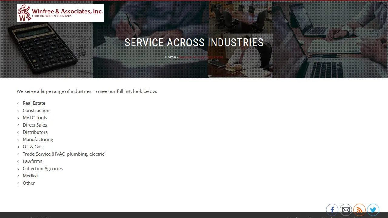 Winfree & Associates page