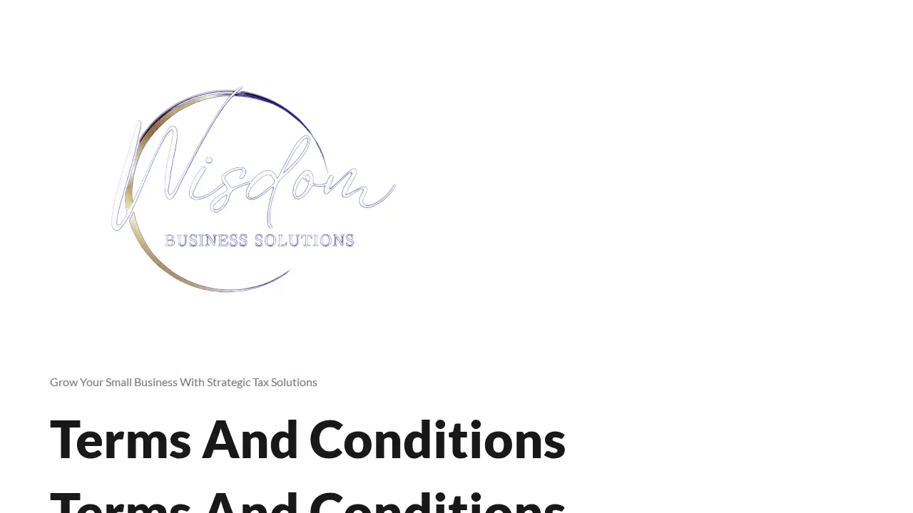 Wisdom Business Solutions LLC page