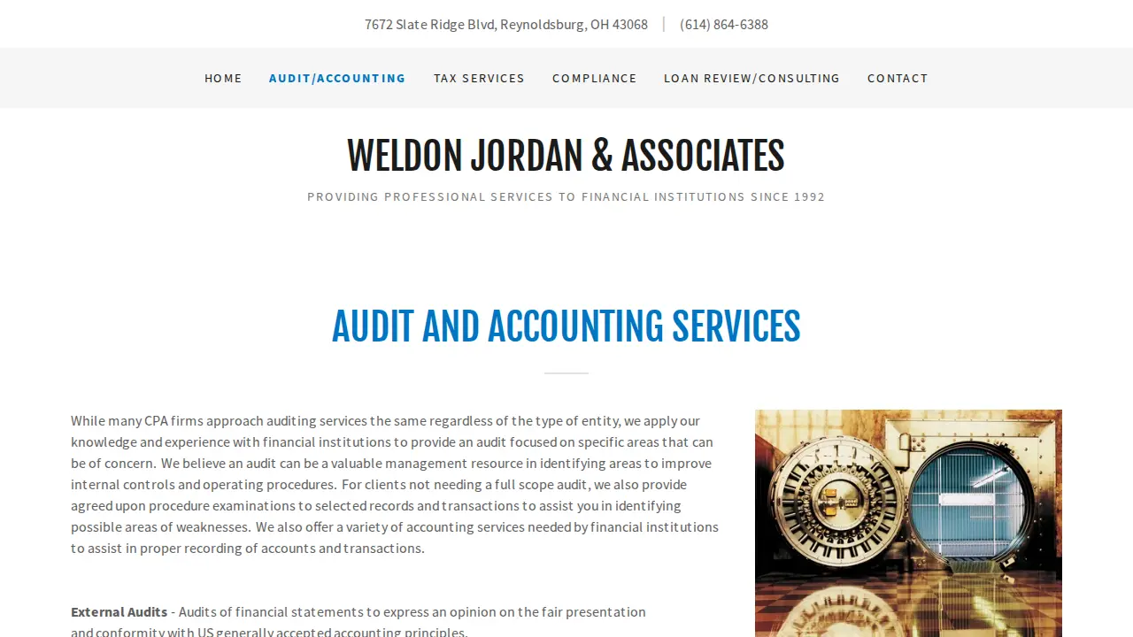 Weldon Jordan & Associates page