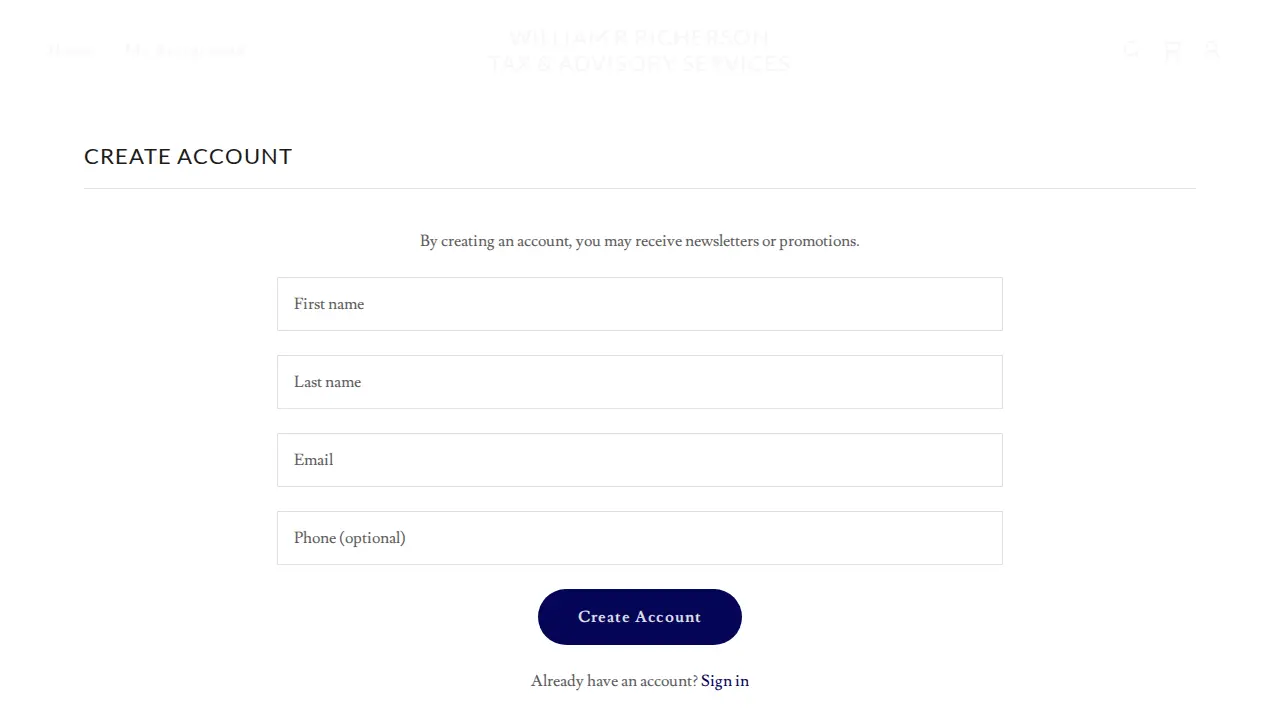 WmRR Tax page