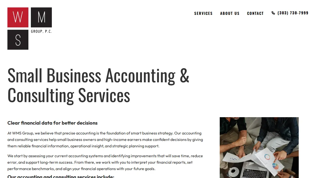 WMS GROUP P.C. page