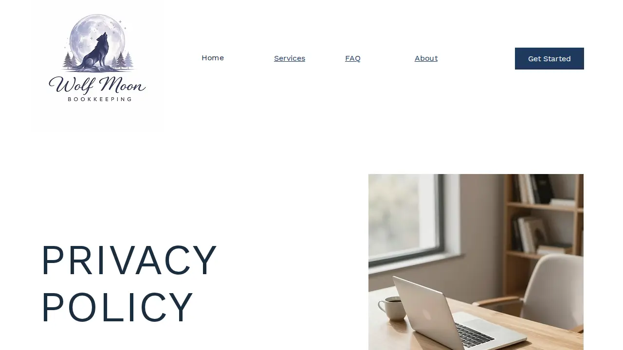 Wolf Moon Bookkeeping page