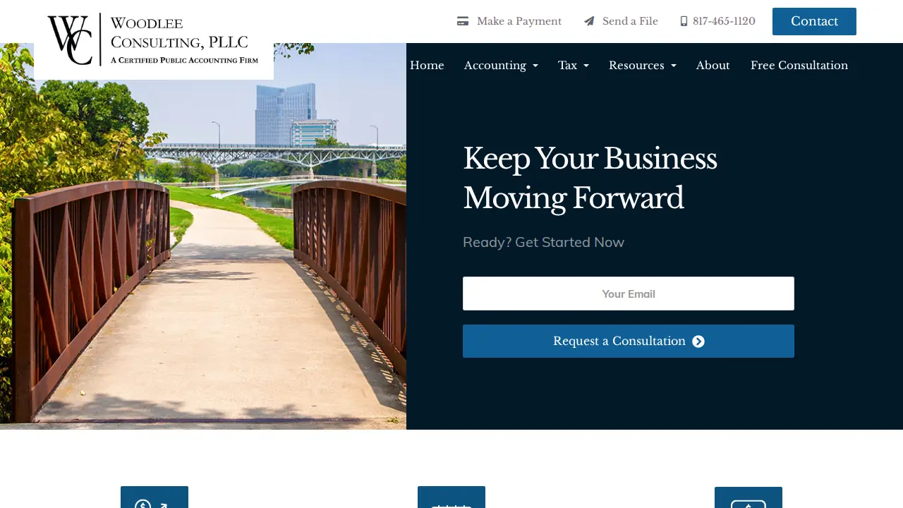 Woodlee Consulting page
