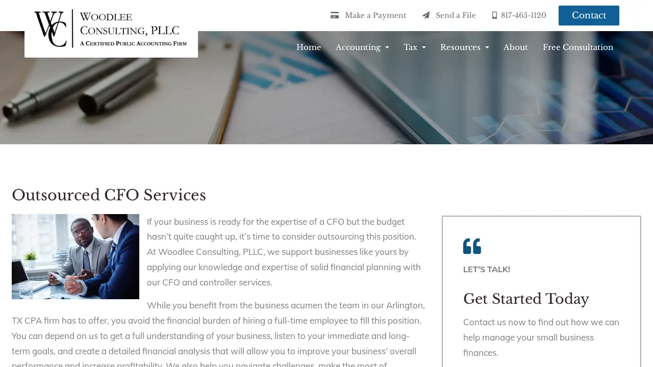 Woodlee Consulting page