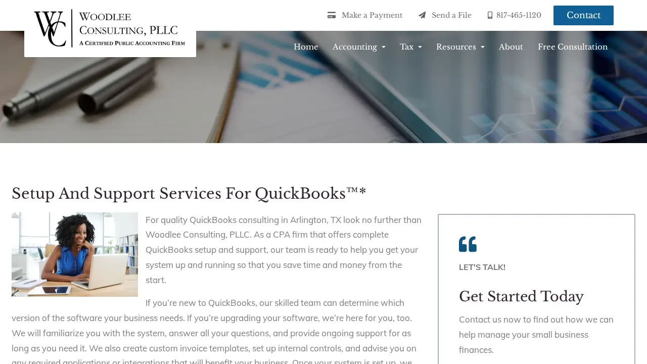 Woodlee Consulting page