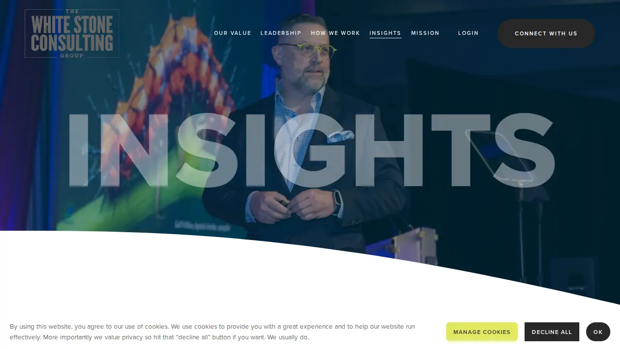 White Stone Consulting page