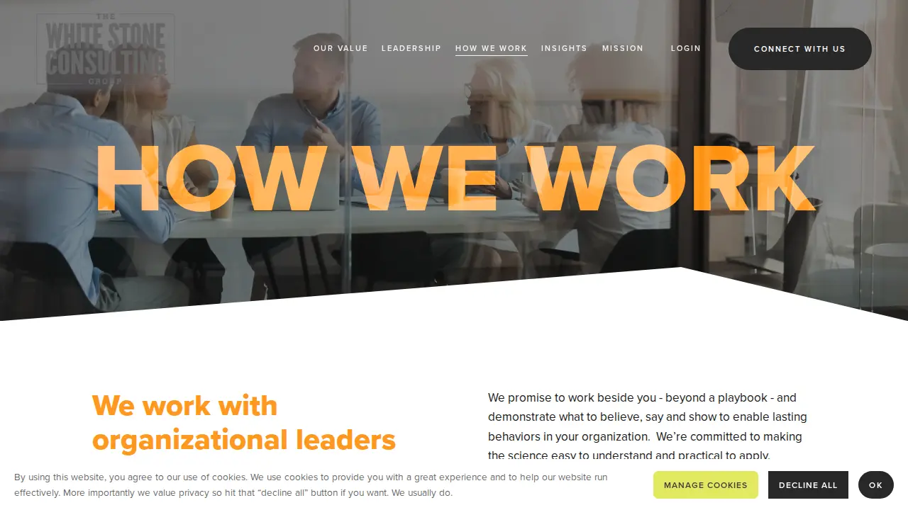 White Stone Consulting page