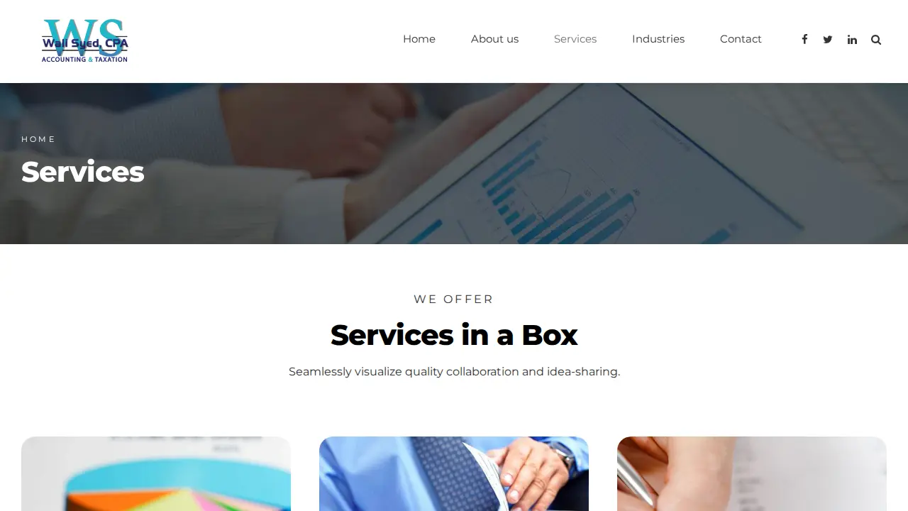 Wali Syed, CPA - Tax/Accounting page