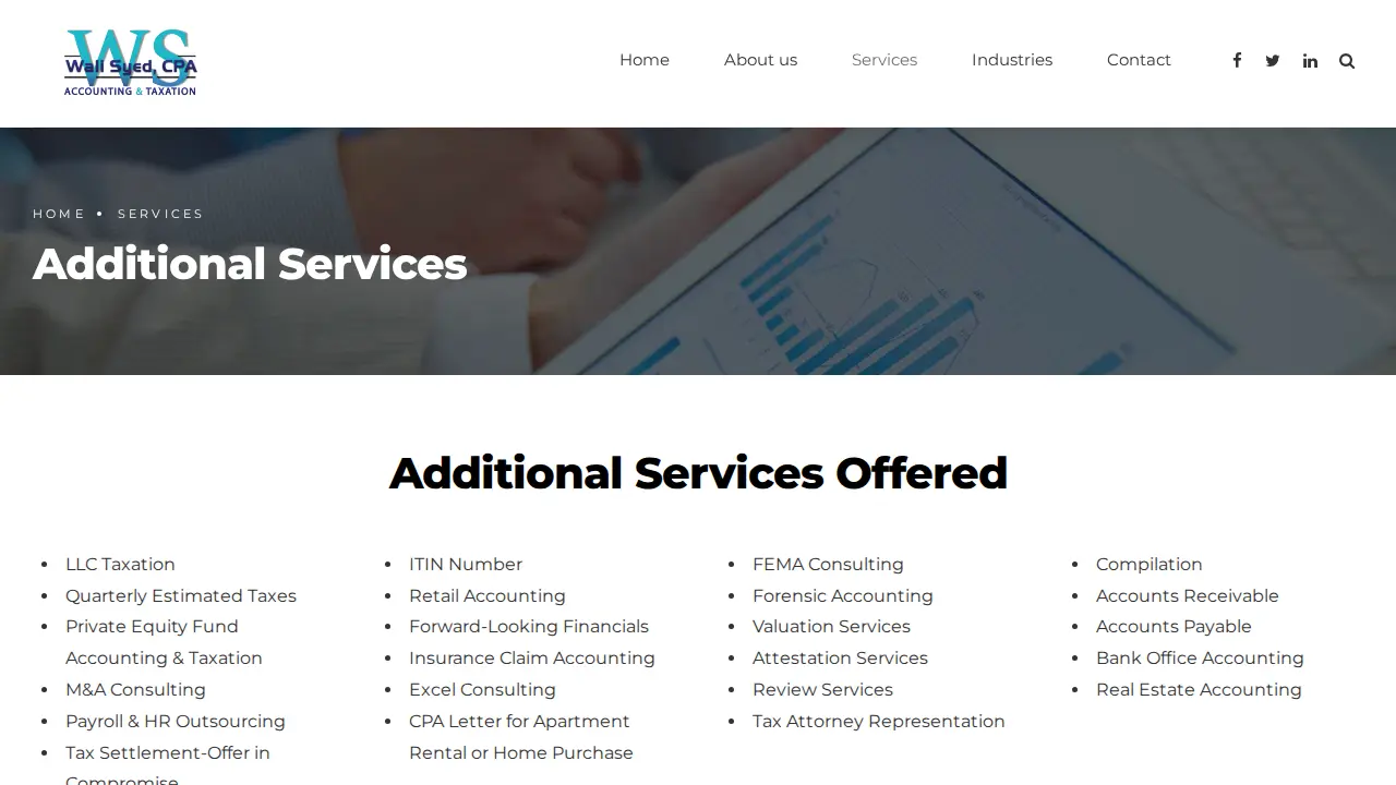 Wali Syed, CPA - Tax/Accounting page