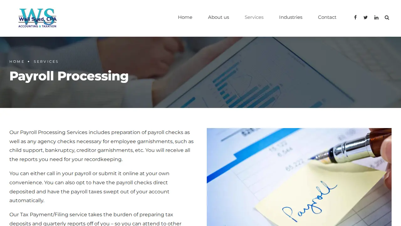 Wali Syed, CPA - Tax/Accounting page