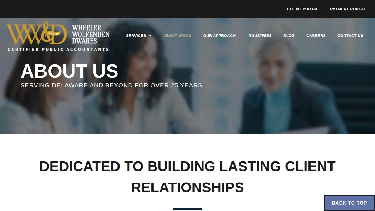 Wheeler Wolfenden and Dwares, P.A.s page