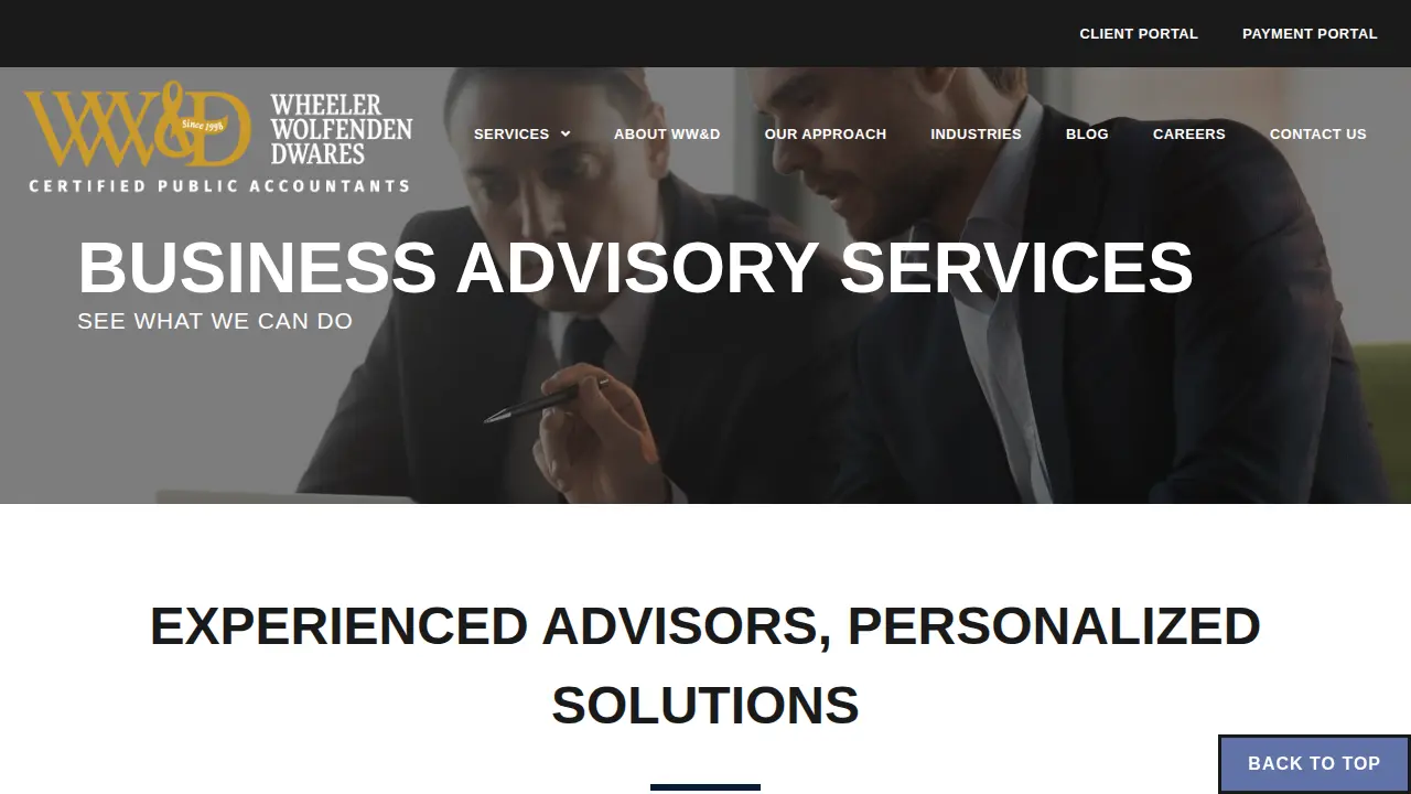 Wheeler Wolfenden and Dwares, P.A.s page