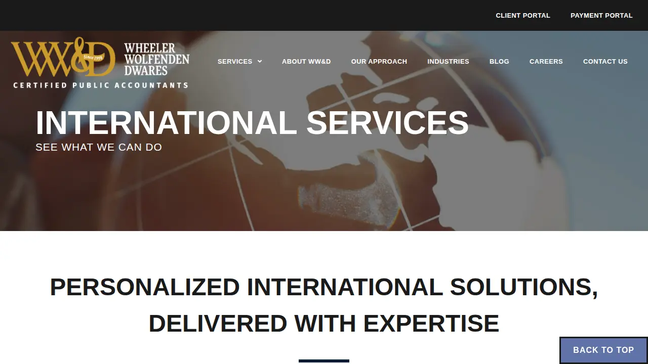 Wheeler Wolfenden and Dwares, P.A.s page