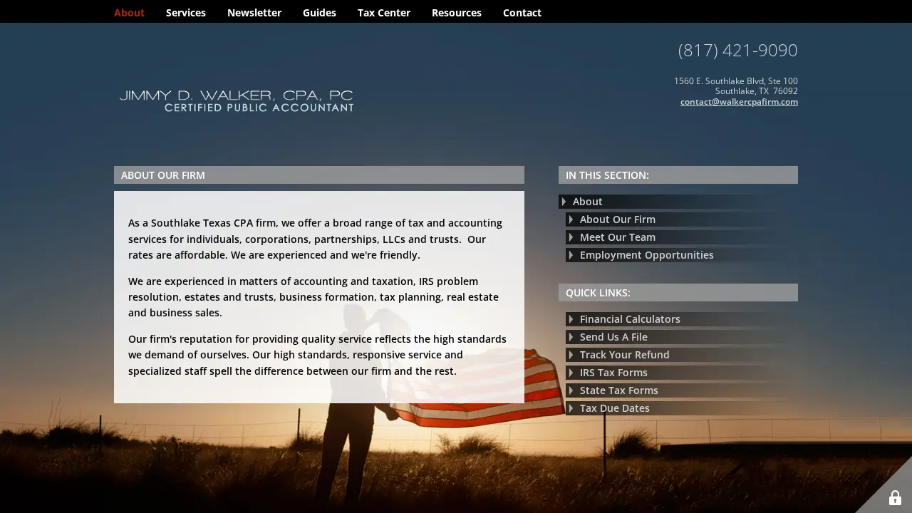 Jimmy D. Walker CPA, PC page