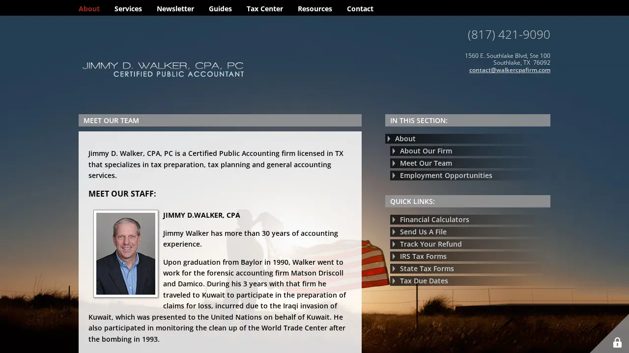 Jimmy D. Walker CPA, PC page