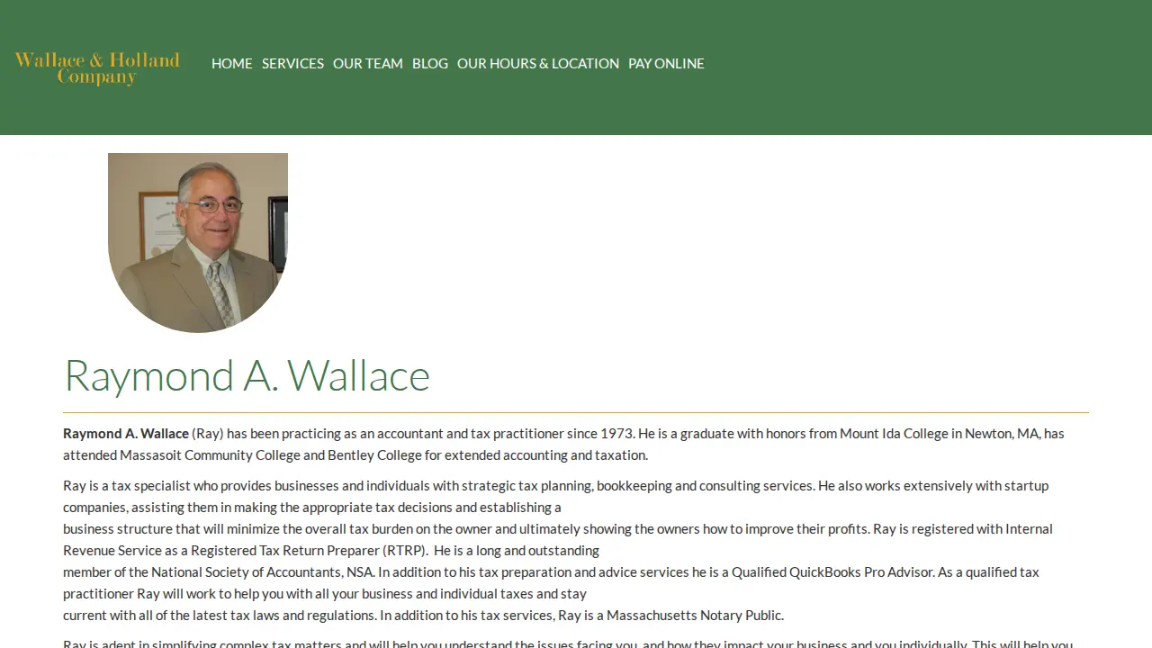 Wallace & Holland Company, Inc. page