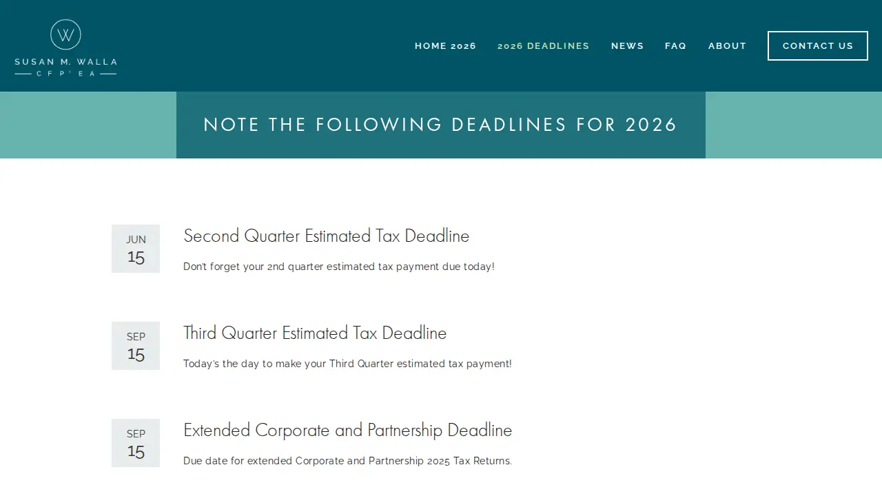 Walla Tax page