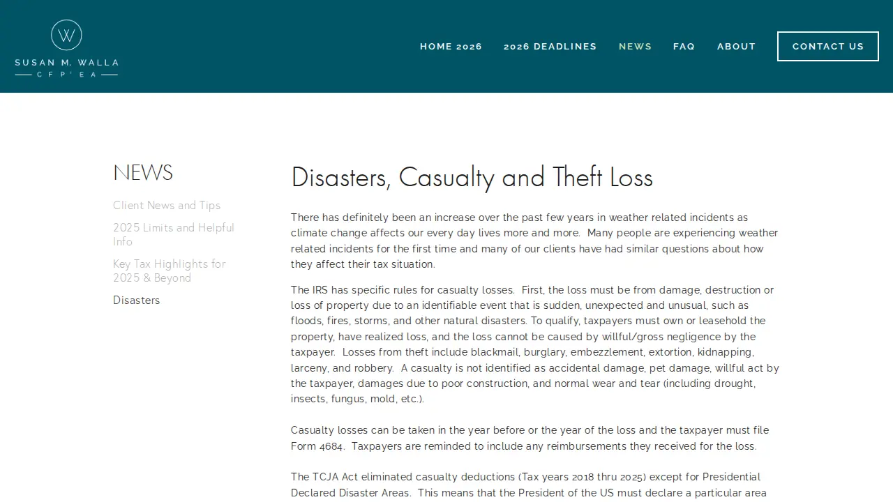 Walla Tax page