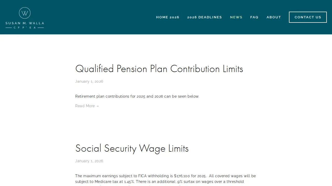 Walla Tax page