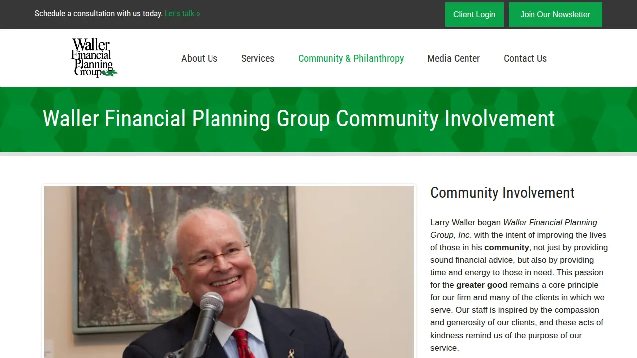 Waller Financial Planning Group, Inc. page