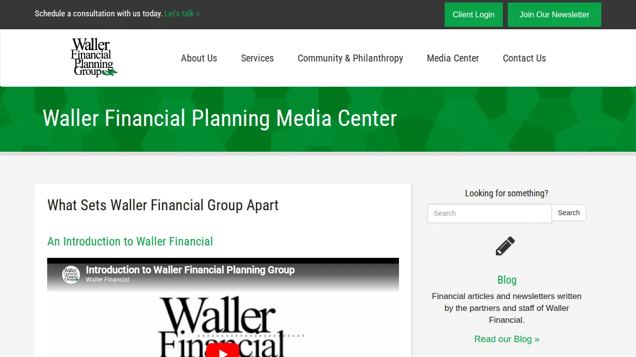Waller Financial Planning Group, Inc. page