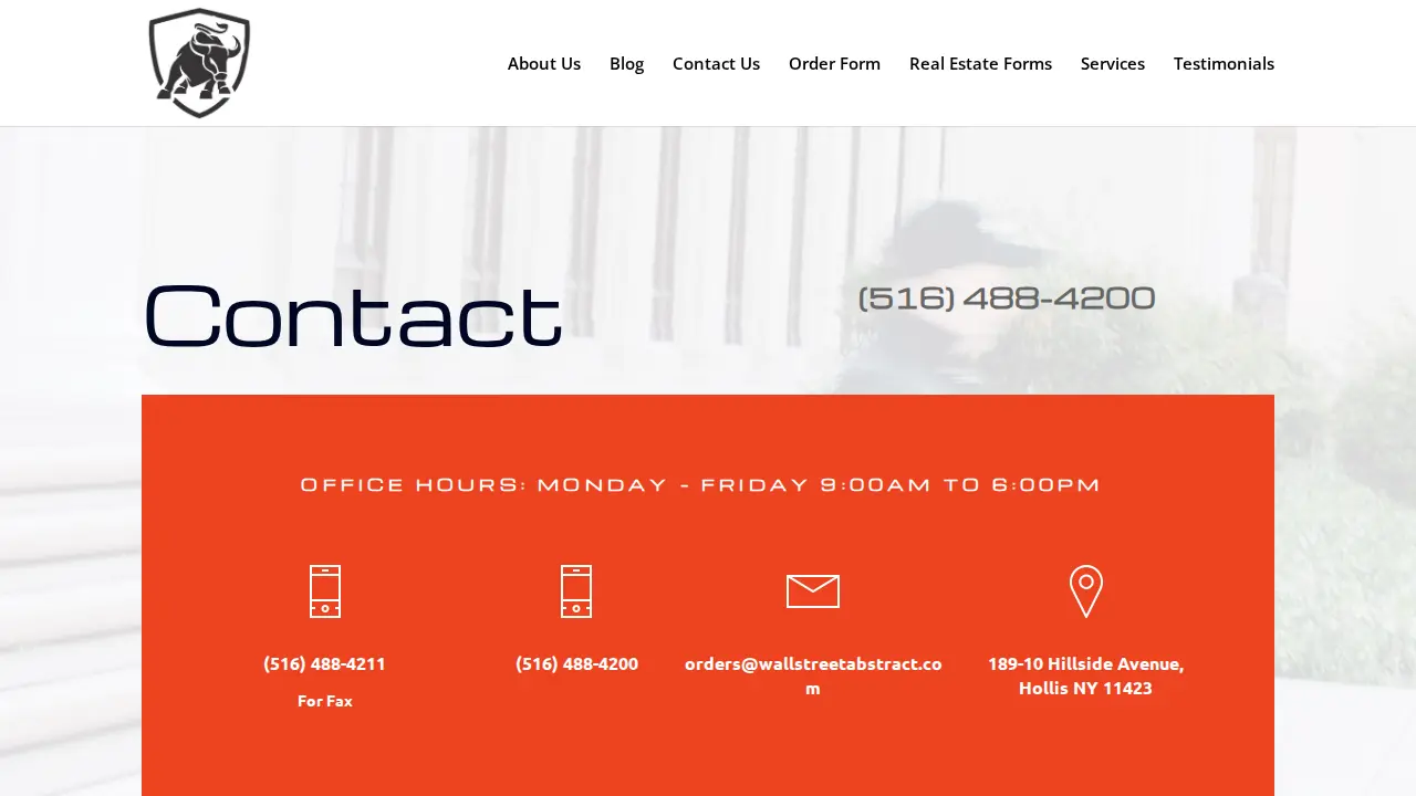 Wallstreet Abstract Corp page