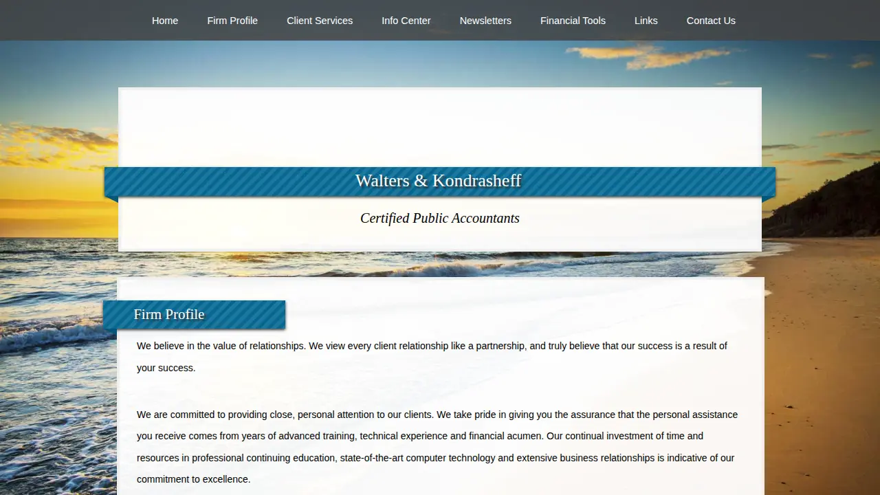 Walters & Kondrasheff page