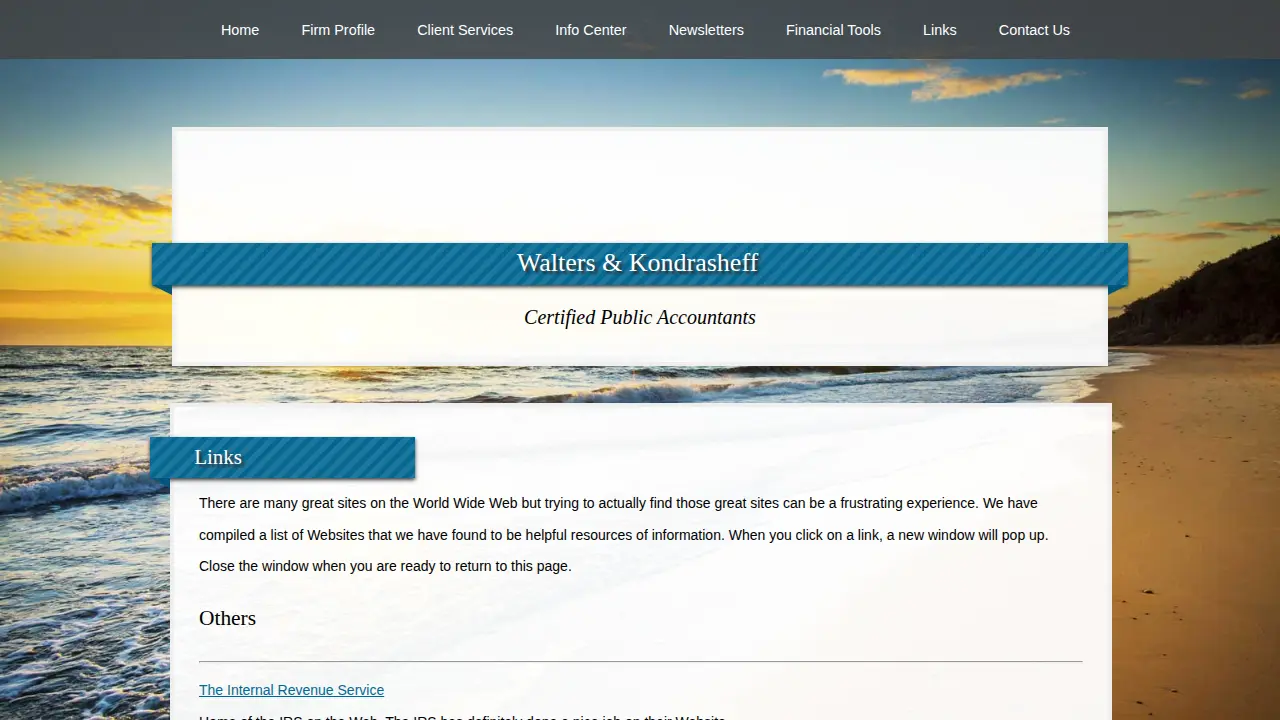 Walters & Kondrasheff page
